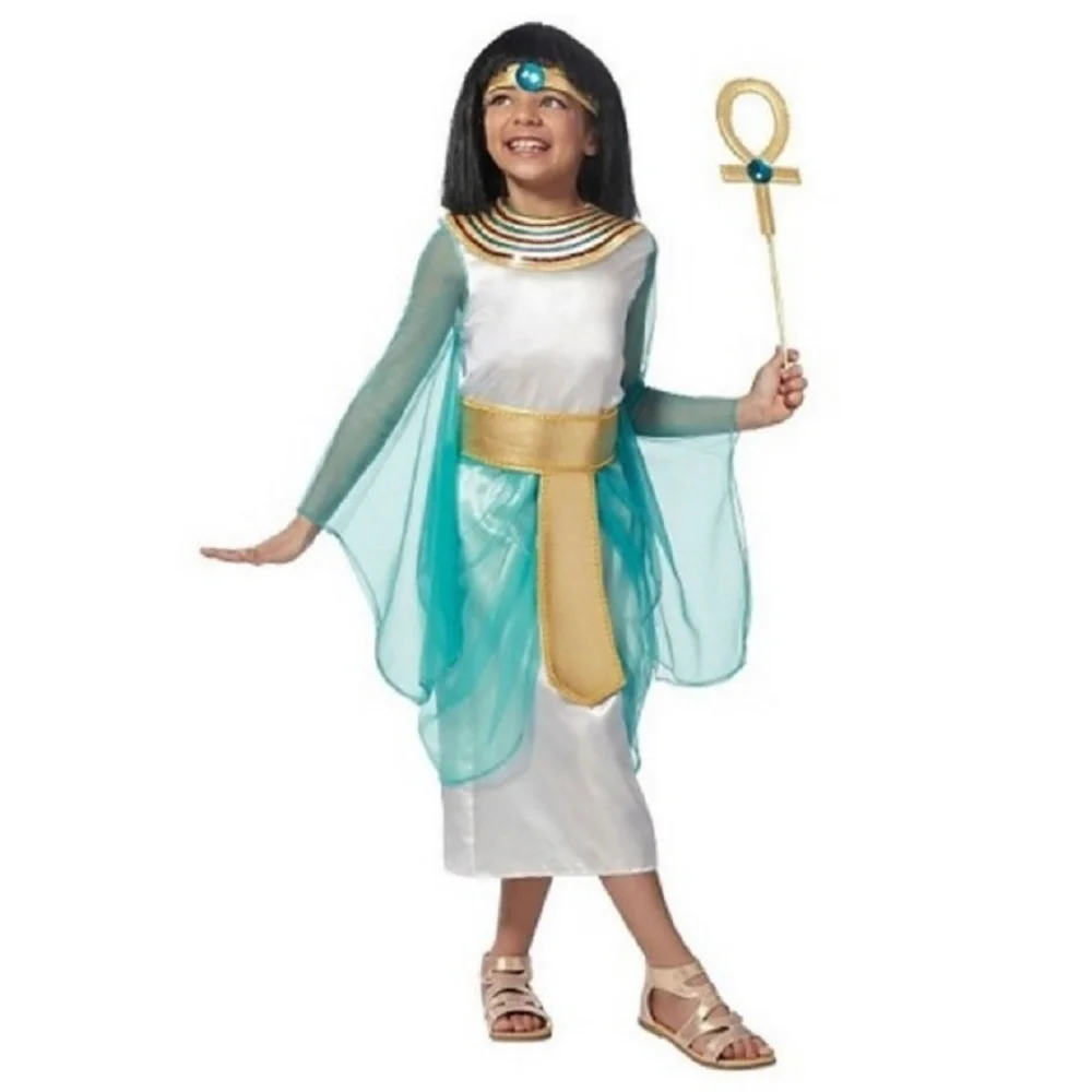 Girls CLEOPATRA Egyptian Queen Halloween Costume Scepter Size L 10/12 NWT